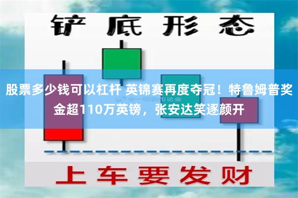 股票多少钱可以杠杆 英锦赛再度夺冠！特鲁姆普奖金超110万英镑，张安达笑逐颜开